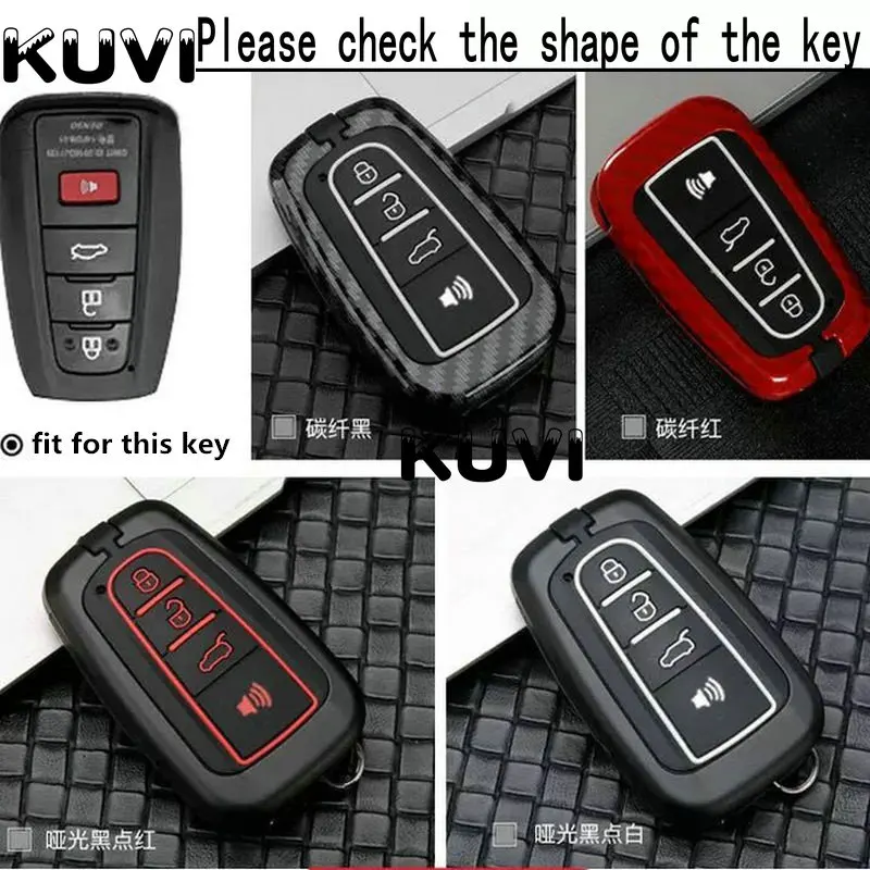 Автомобильный ключ чехол для Toyota Camry CHR Corolla RAV4 Avalon Land Cruiser Prado Prius чехол дистанционного брелока 2 3 4 кнопки