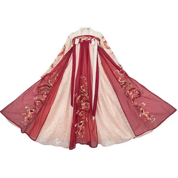

2020 New Trend Chinese Vintage Dragon Mother Hanfu Full Set Dragon Pattern Chest Hanfu Embroidery Costume - S/M/L/XL