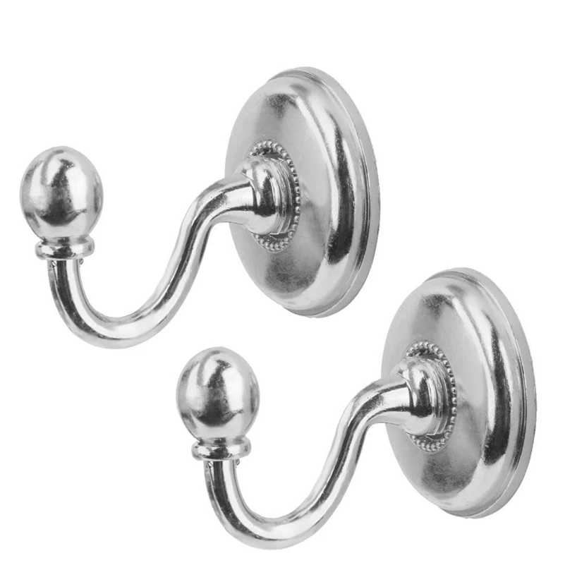 2 metal wall fixing hook wall practical simple European-style metal texture hook back hook bedroom living room coat rack
