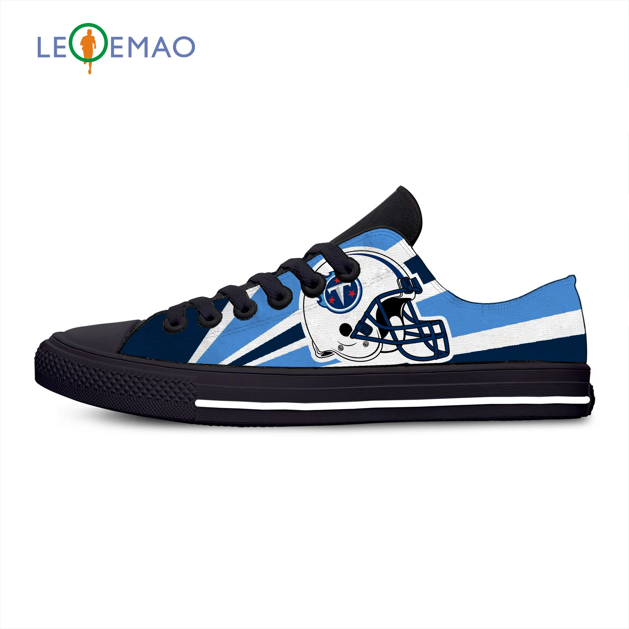 

Titans Breathable Casual Sneakers Lightweight Sport Shoes Tennessee Fans Football Fans Running Canvas Shoes
