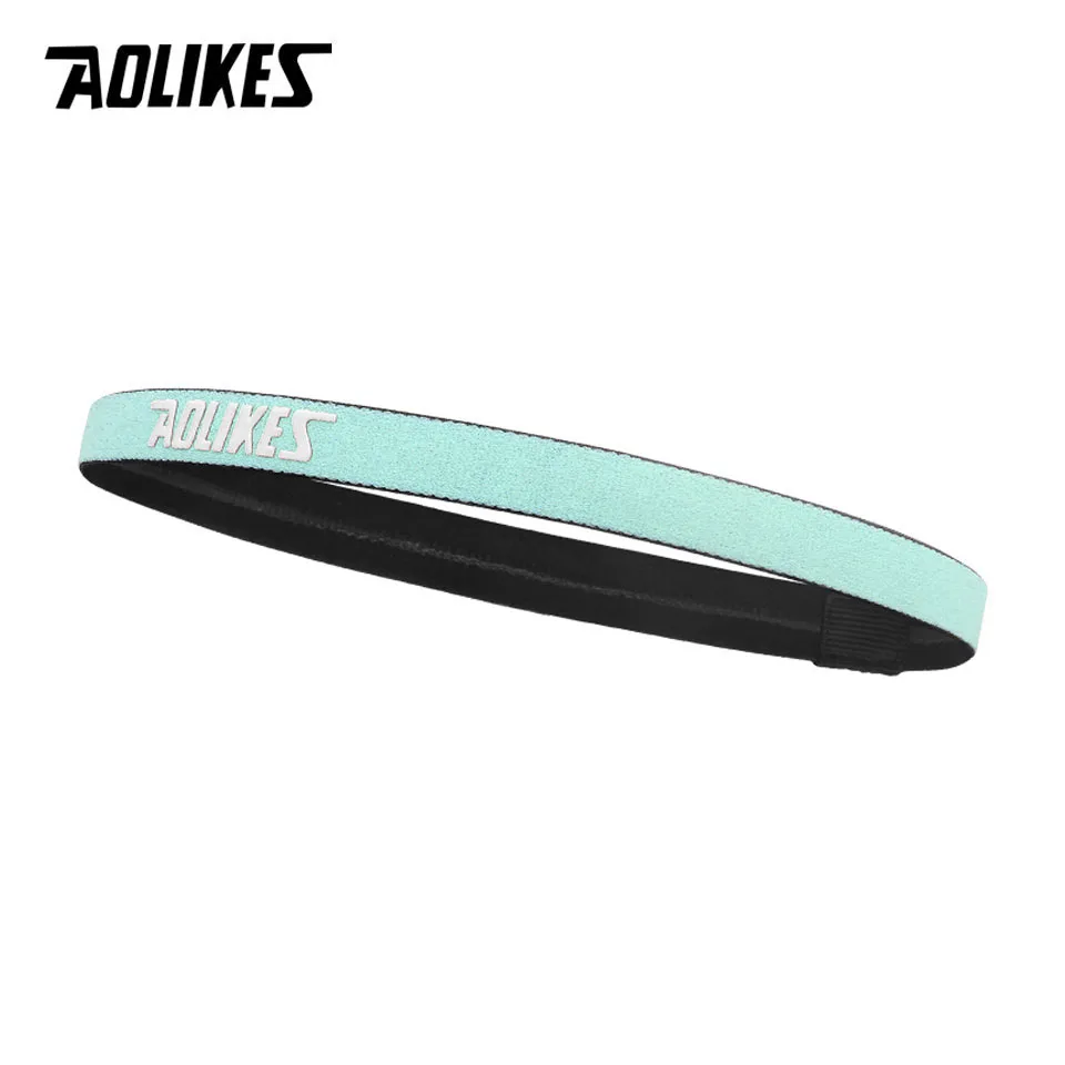 Green AOLIKES 1 шт. эластичная повязка на голову Мягкая силиконовая повязка для йоги повязка для мужчин и женщин фитнес Баскетбол Теннис Спорт повязка на голову - Цвет: Green