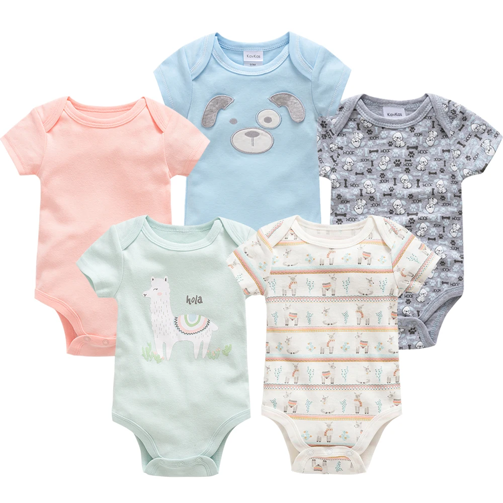 Honeyzone/Детские боди из хлопка; Детский комбинезон с короткими рукавами; Одежда для новорожденных; 5 шт./лот; одежда для маленьких девочек и мальчиков; Roupa de