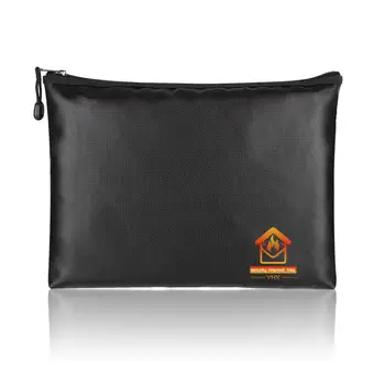 

Fireproof Bag Fireproof File Bag Fireproof Safe Security Bag Money Box Bag Portable Fire Safe Document Box With Zipper #BW