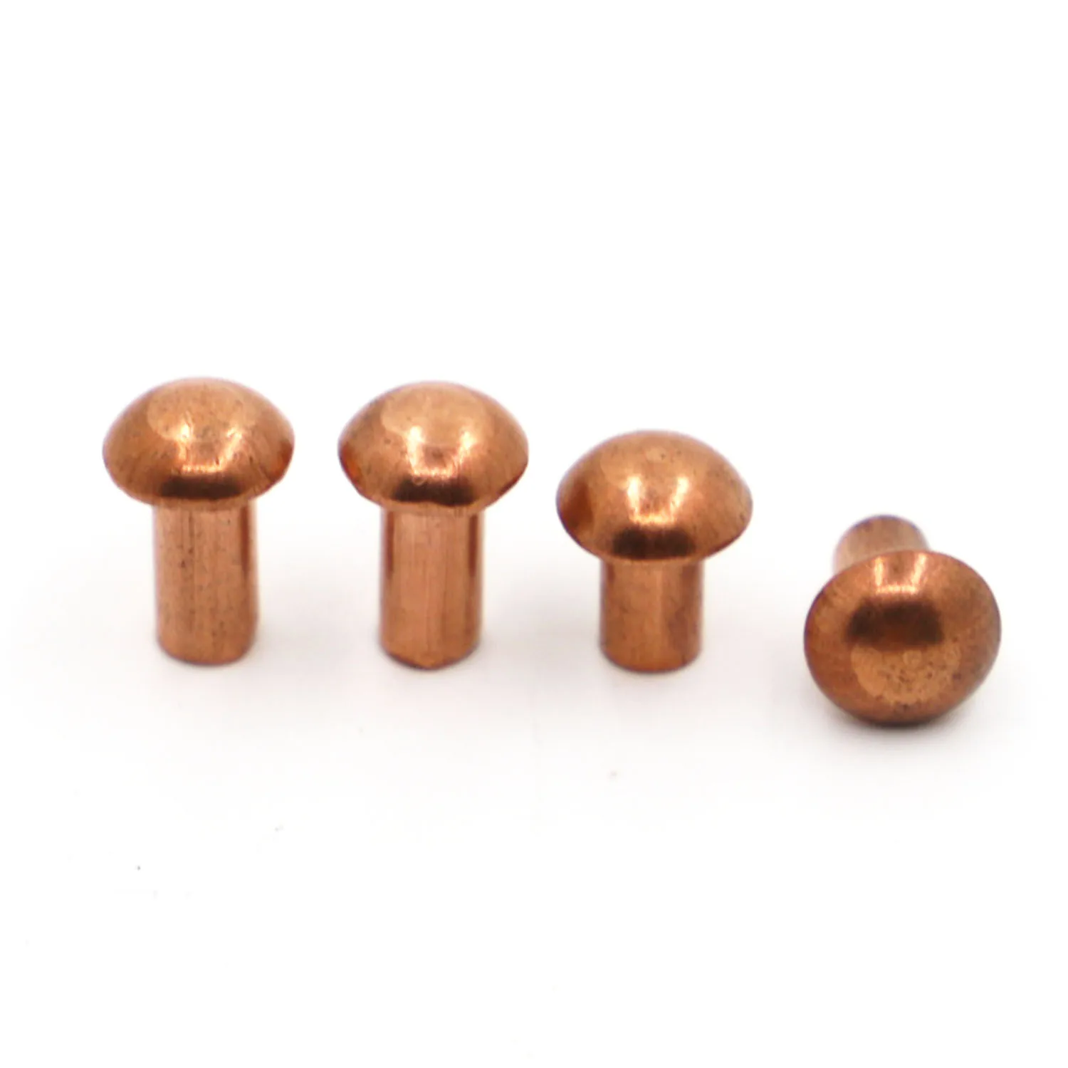 Copper Rivets 1-50pcs M1.5 M2.0 M2.5 M3 M4 M5 M6 M8 Solid Round Head Alloy Self-plugging GB867