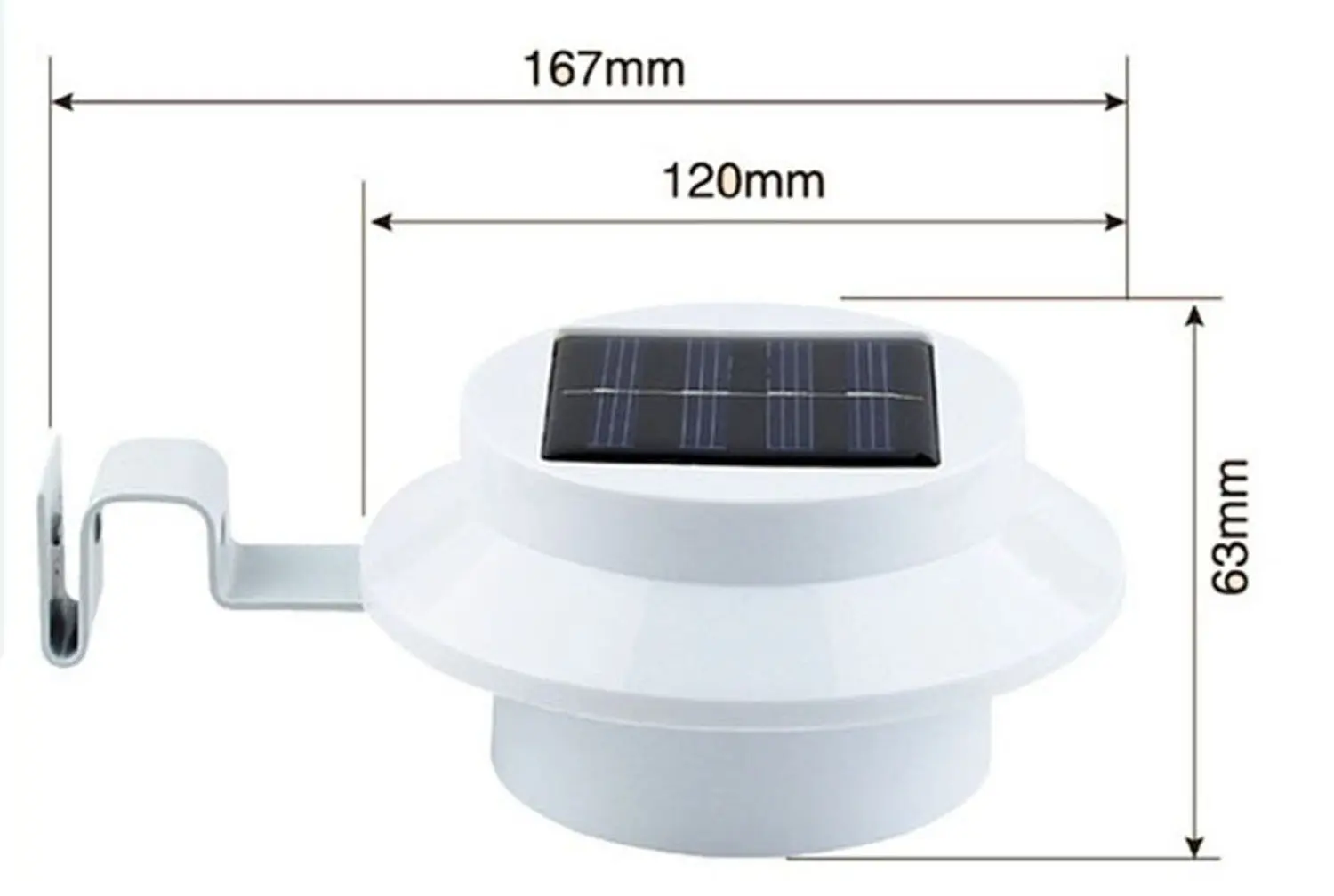 Солнечная энергия Подвесная лампа 3LED подвесная солнечная батарея карнизы уличный фонарь на солнечной батарее