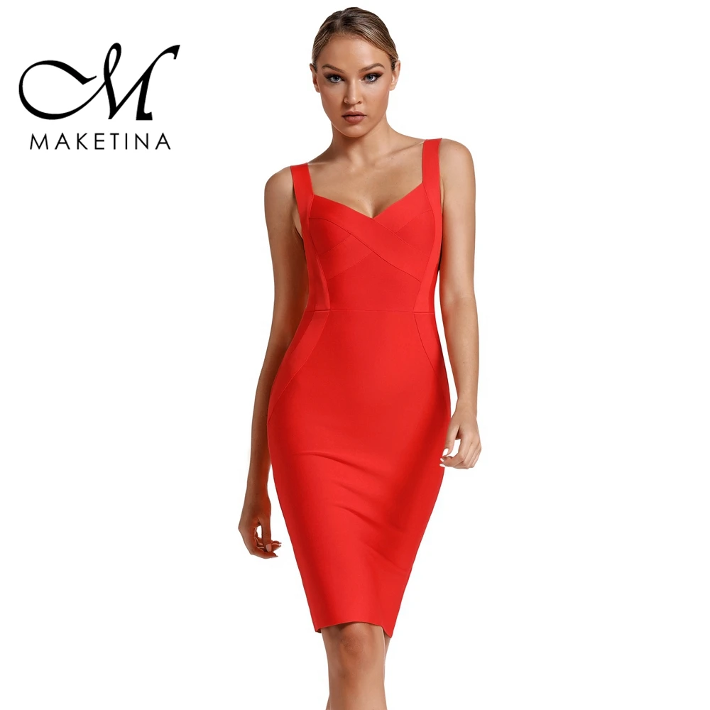Maketina 2019 летние вискозное платье Для женщин сексуальная ремешками на щиколотке с