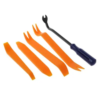 

Hot 5 Pcs/set Car Panel Refit Trim Removal Tool Kit Vehicle Pry Bar Dash Radio Body Clip Practical Repairing Hand Accessories