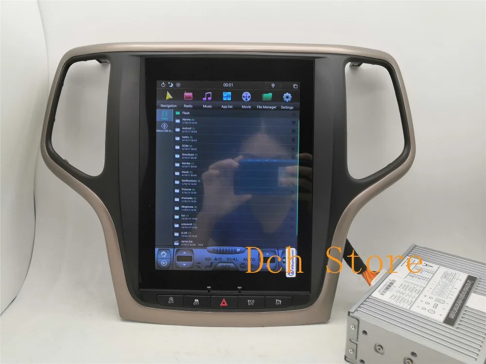 10,4 дюймов Tesla стиль Android 8,1 автомобильный DVD gps плеер навигация для Jeep Grand Cherokee 2012- PX6 CARPLAY радио ips стерео