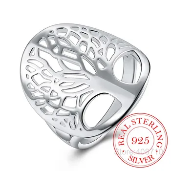 

Tree of Life Ring Classic Accessories 925 Sterling Silver Rings Anillos Fine Jewelry For Women New Mothers Day Gifts