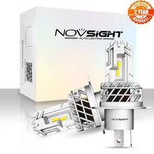 NOVSIGHT-ampoules pour phares de voiture, antibrouillards, 1:1 Mini H4 LED H7 H1 H11 H8 HB4 9005 HB3, 50W, 10 000lm, accessoires de voiture, 6000K Led