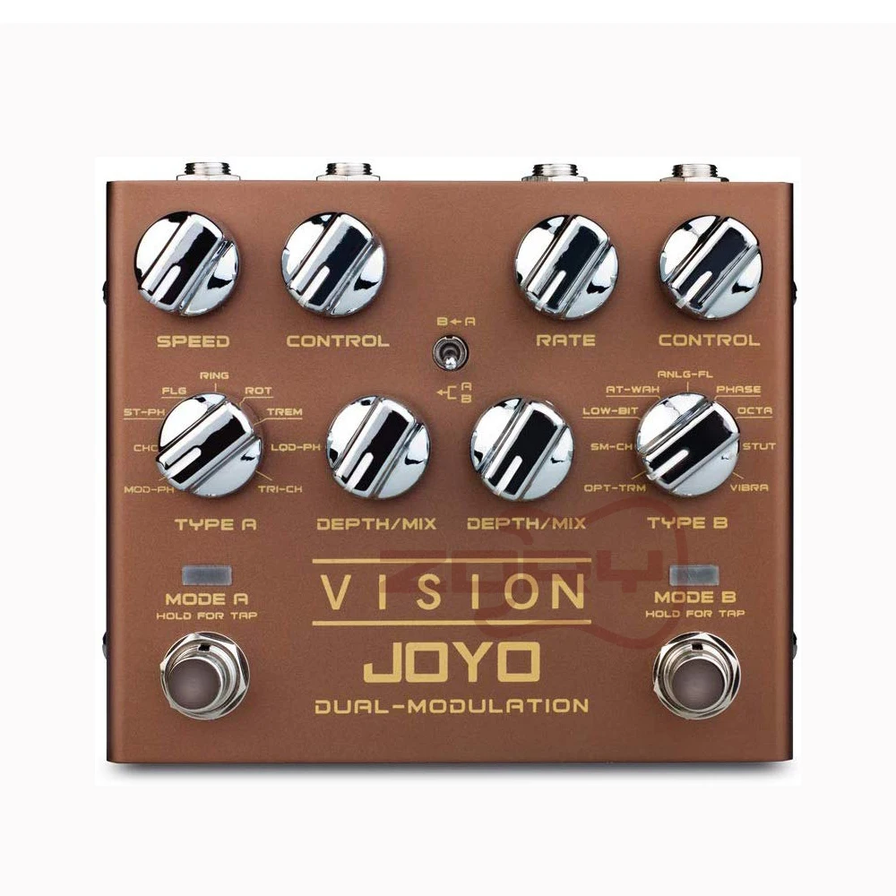 

JOYO R-09 Vision Multi-Effect Guitar Pedal Dual Channel Modulation Pedal Support Stereo Input & Output 9 Effects True Bypass