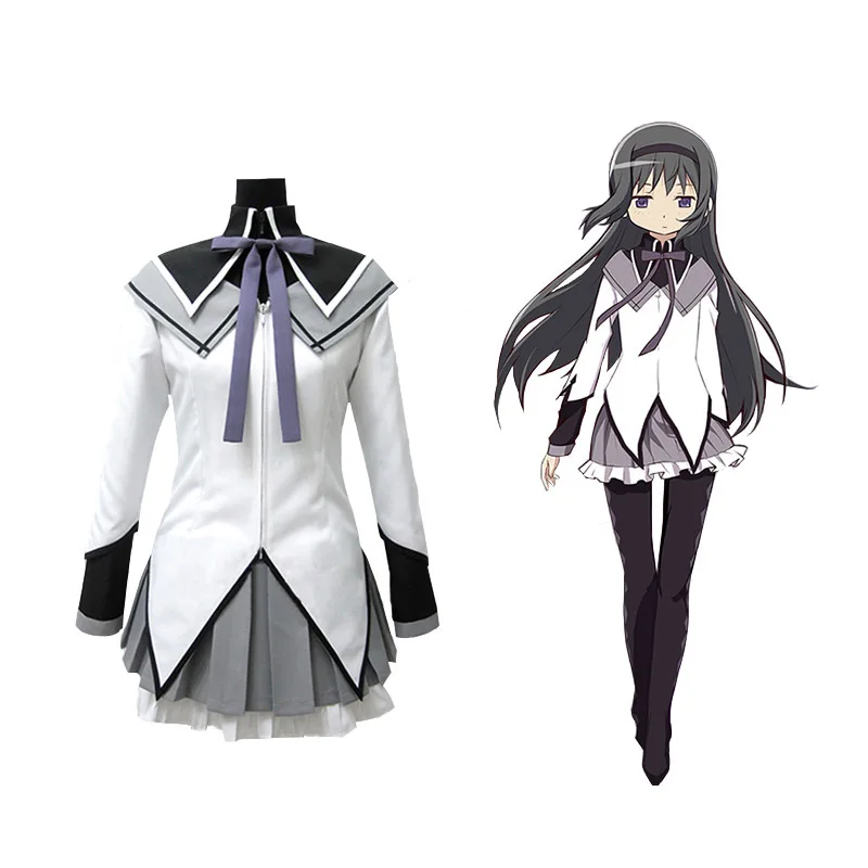 Костюм для косплея аниме Puella Magi Madoka Magica Akemi Homura костюм на Хэллоуин|Костюмы аниме| |