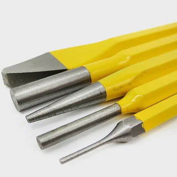 

High Hardness High Torque Punch Chisel And Pin Set 12 Pcs Centre Taper Steel Mechanic Tool Cold Punches