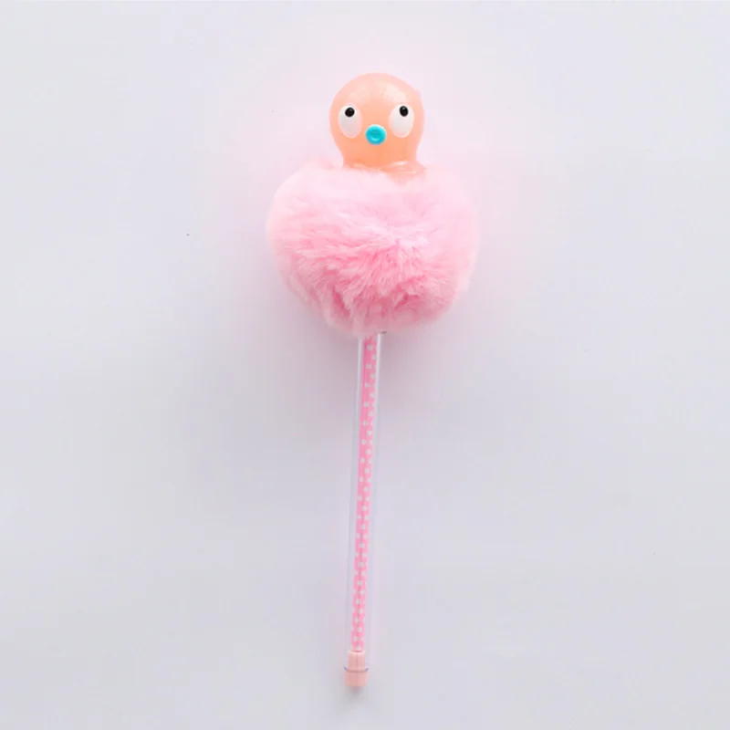 1 шт., новинка 0,38 мм, гелевая ручка Kawaii в виде животных, пушистый шарик, Шариковая гелевая ручка, студент, школа, офис, принадлежности для рисования, канцелярские принадлежности - Цвет: octopus