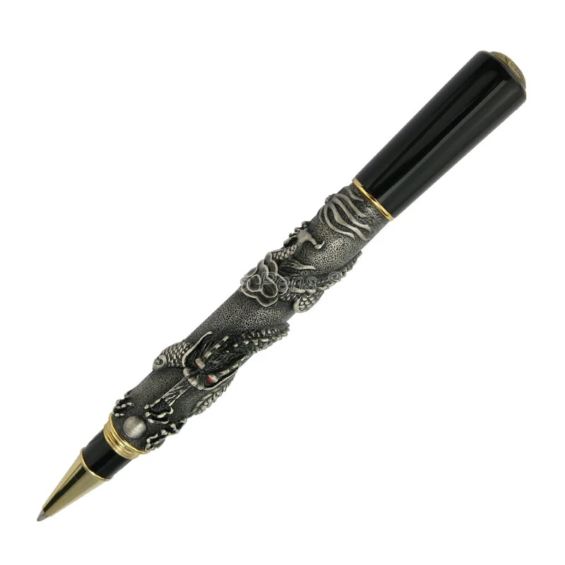 Jinhao Practical Metal Rollerball Pen Oriental Dragon Series Heavy Pen Grey Business Writing Rollerball Pen