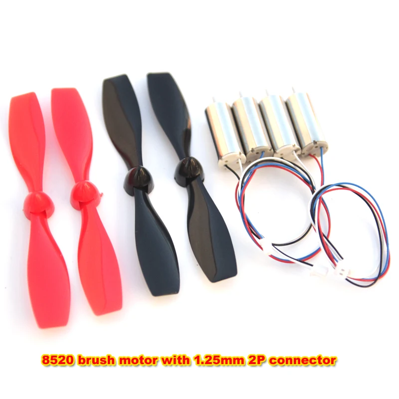 Lot de 2 ou 4 Moteurs Drone 8520 avec Hélices - Pièces Détachées