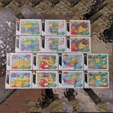 7 шт./компл. Покемон Кричащие серии домашние блики флэш карты путешествия Пикачу коллекция карты детские подарки игрушки