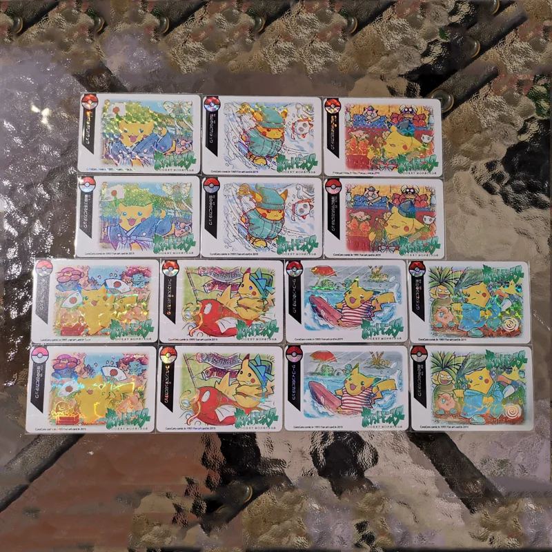 7 шт./компл. Pokemon Кричащие серии домашняя бликовая флеш карта дорожная