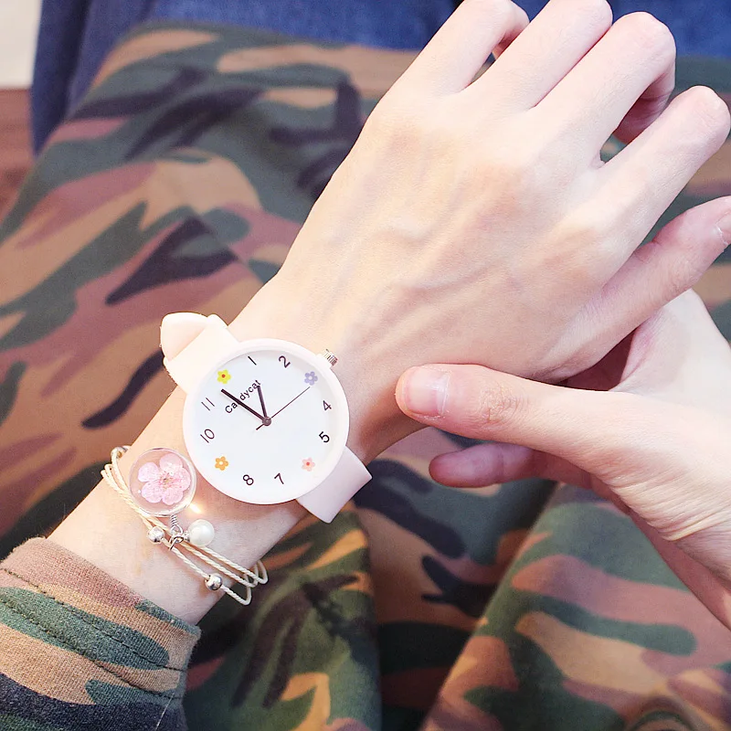 

Hot Sale Fashion Women's Watches Silicone Ladies Watch Young Girl Watch Candy Color Women Watch Clock Reloj Mujer zegarek damski