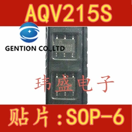 

10PCS Screen printing V215S AQV215S light coupling isolator SOP6 solid-state relay in stock 100% new and original