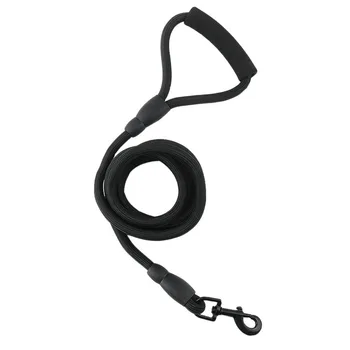 

4-Foot Pet Dog Leash Nylon Dog Strap with Effortless Comfort Soft Handle Suitable for Small Dogs Medium Dogs Large Dogs Black
