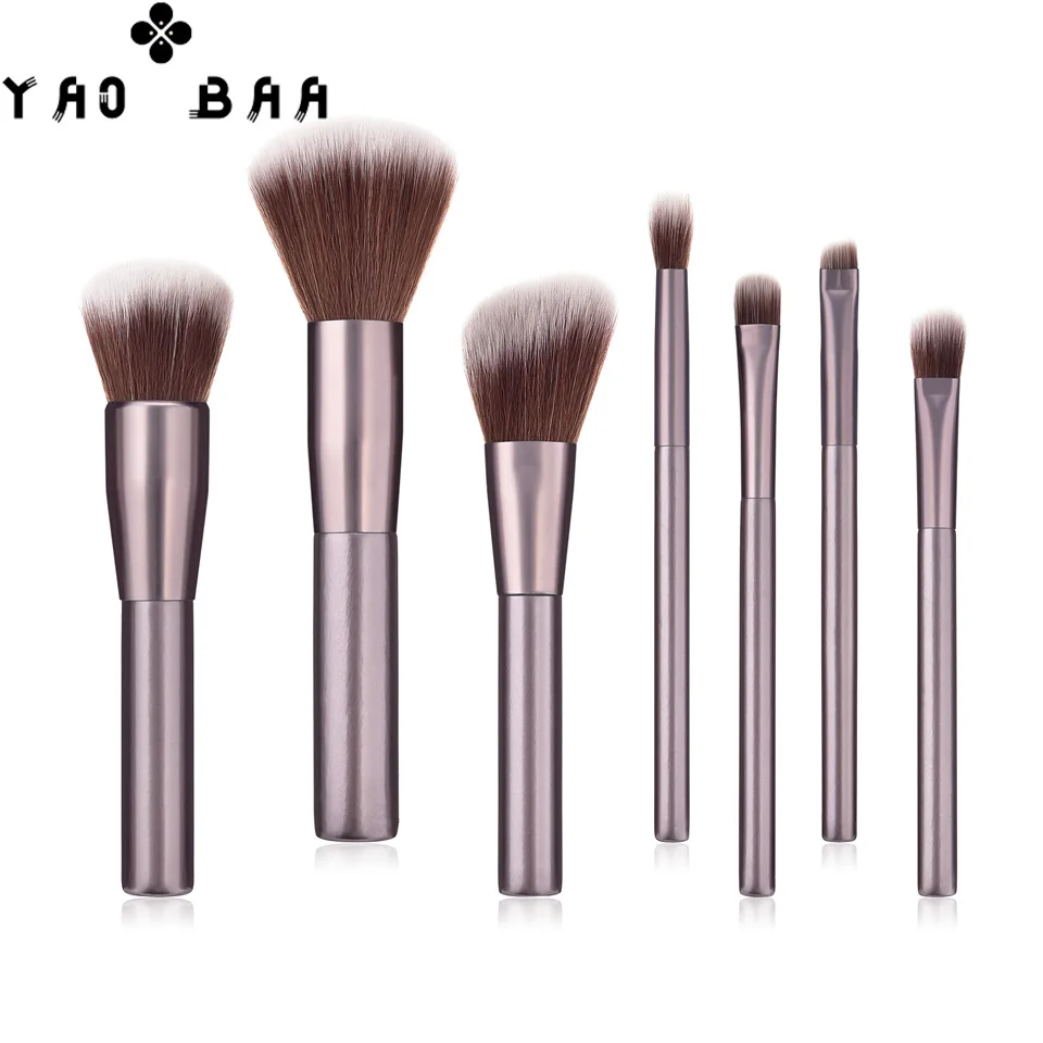 

Yao BaaMakeup Brushes Set 7pcs/lot Eye Shadow Blending Eyeliner Eyelash Eyebrow Make up Brushes Professional Eyeshadow Brush