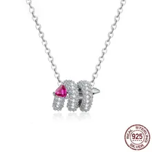 925 argent Sterling scintillant CZ pavé serpent collier à breloques pour les femmes chaîne colliers courts déclaration bijoux BSN150(China)