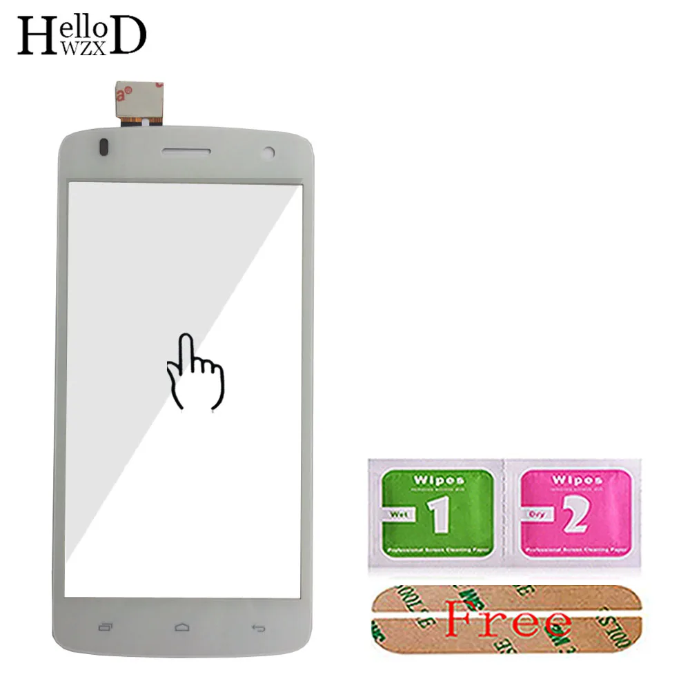 Touch Screen Panel For Fly IQ4503 IQ 4503 Touch Screen Digitizer Glass Lens Sensor Screen Mobile Phone Parts Tools Adhesive
