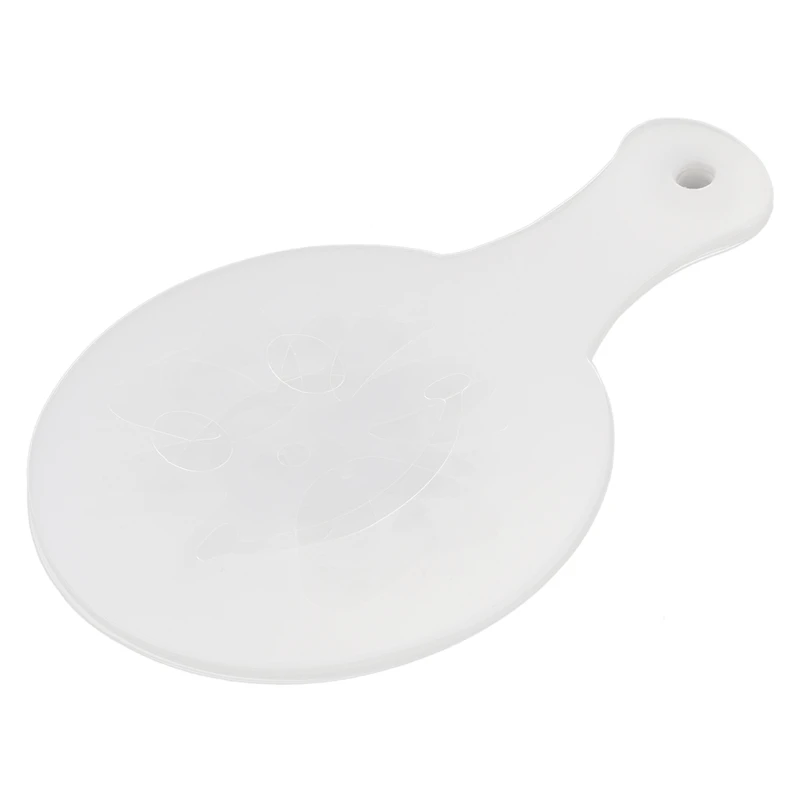 

16 Patterns Coffee Milk Cake Cupcake Stencil Template Mold Barista Cappuccino Template Strew Pad Duster Spray Tools, White