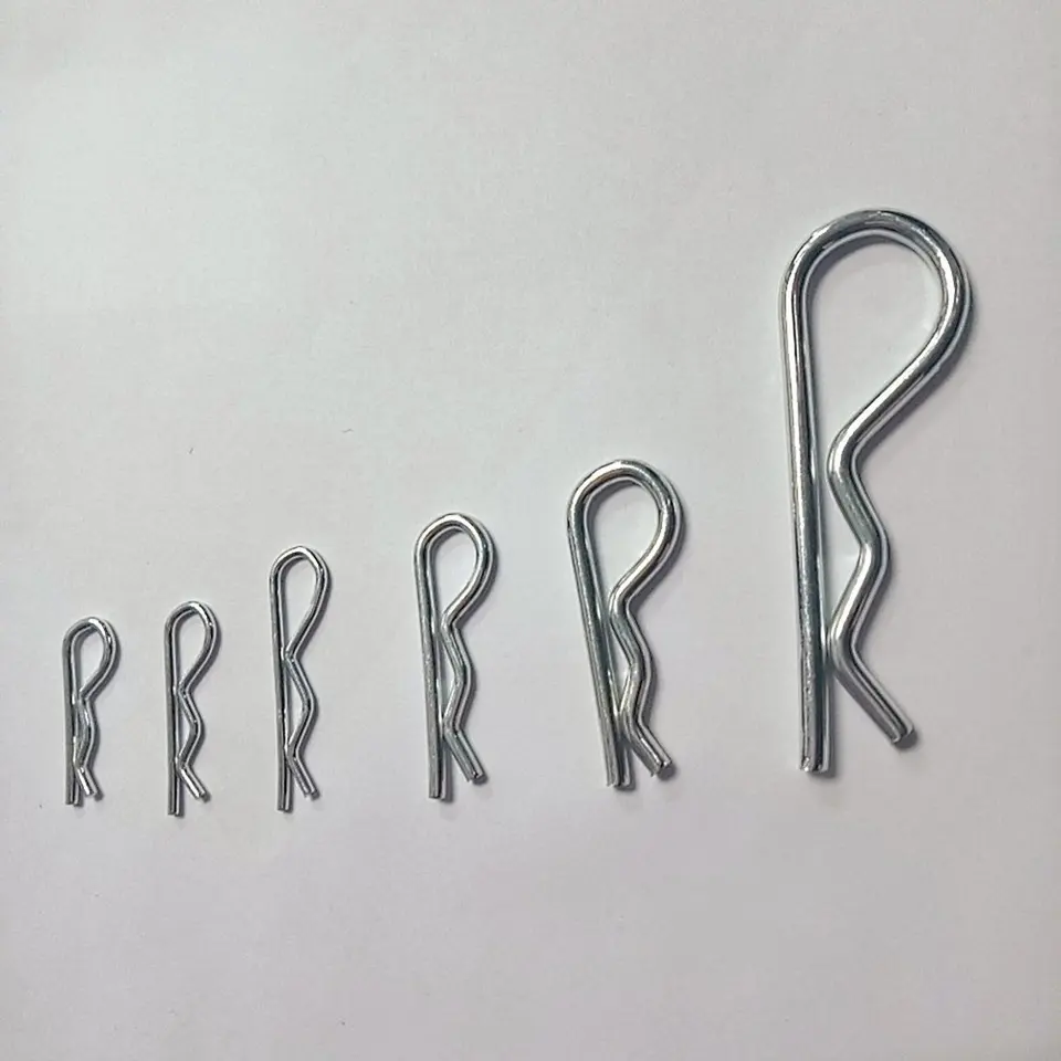 150pc Spring// R-Clips Hair Pins Assortments Set Hitch Lynch Cotter Zinc Plated
