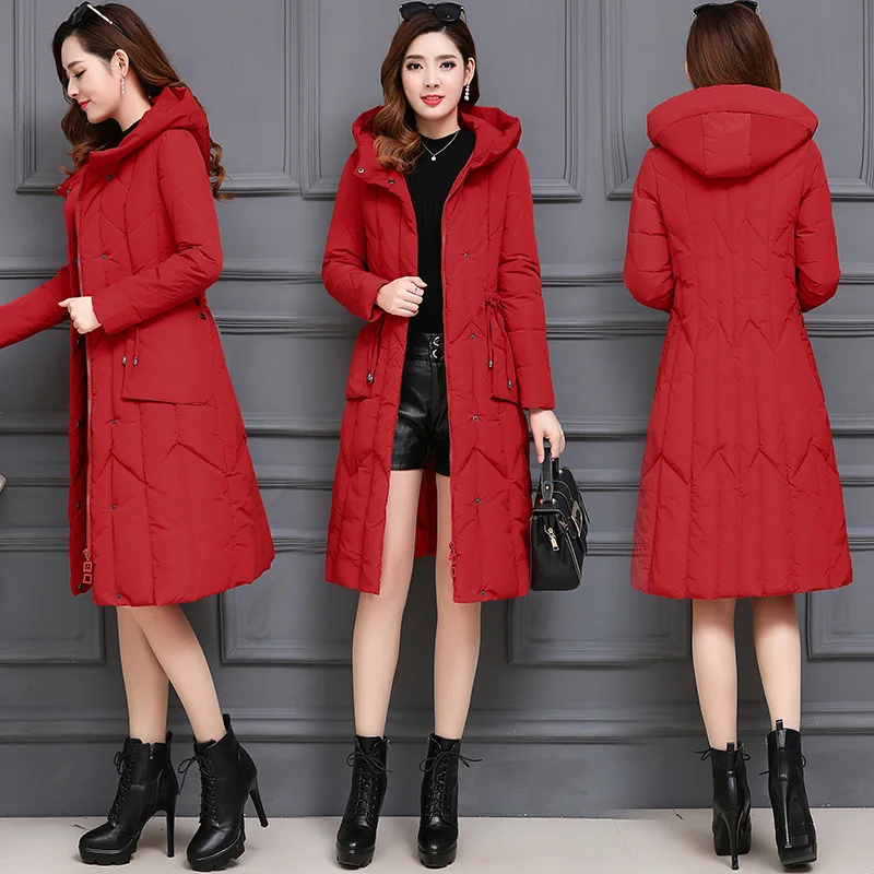 

Hooded Cotton-padded Clothes Women's Mid-length Autumn And Winter 2019 New Style Korean-style Loose-Fit Cotton-padded Jacket Fas