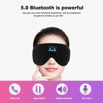 

Sleep Headphone Wireless Bluetooth 5.0 Headset Calling Stereo Music Sleep 3D Artifact Breathable Sleep Eye Mask Soft Eye Cover