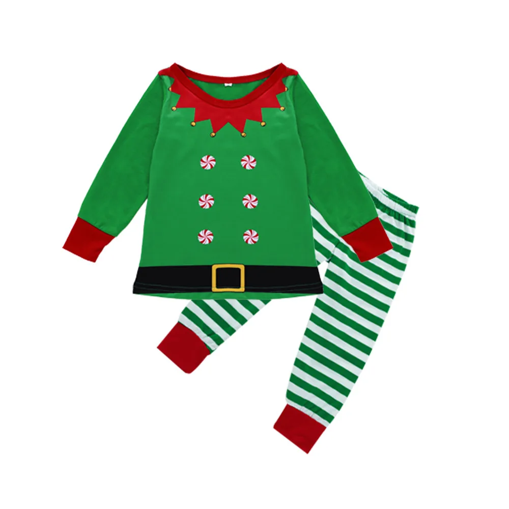 Fashion Family Matching Outfits Mens Merry Christmas Stripe Print Tracksuit Family Matching Clothes Outfits