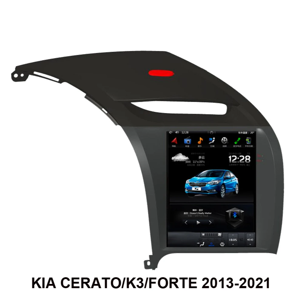 Автомобильный GPS-навигатор 10 4 &quotTesla Style Android 9 0 для KIA CERATO/K3/FORTE 2013-2022 автомобильное