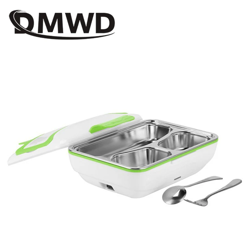 DMWD 110 V/220 V Электрический нагревательный Коробки для обедов Нержавеющая сталь съемный Еда контейнер Термальность изоляции рисовая мука подогреватель ЕС