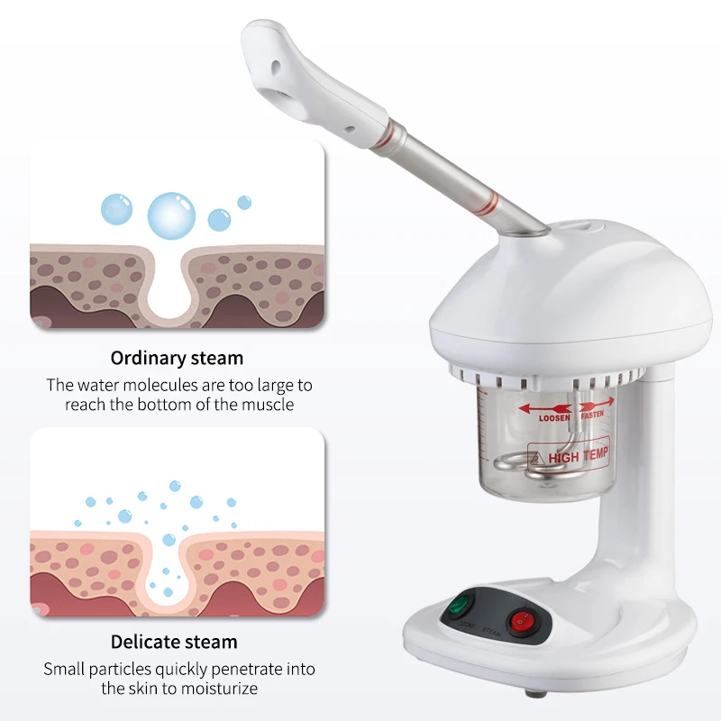 DARSONVAL Face Steamer Ozone Nano Ionic Spray Facial Vaporizer Steamer Face And Nose Skin Relax Moisturizer Beauty Face Care Spa