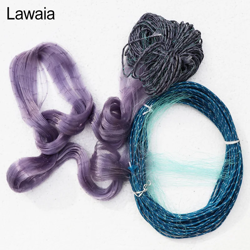 Lawaia рыболовная многонитевая жаберная сеть фиолетового цвета Высота 30 м сетка