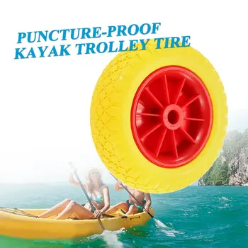 

1Pc 8/10 Inch Puncture-Proof Tire Wheel For Kayak Canoe Trolley Cart Replacement Tire Transport Trailer Cart Removable Wheels