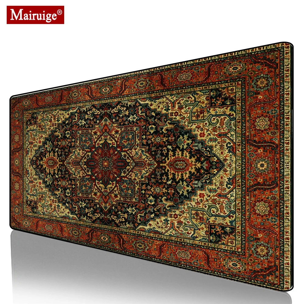 

Persian Rug Moroccan Carpet Mouse Pad XXL Gamer Desk Mat Large Keyboard Pad Gaming MousePad 90x40/80x30cm for Laptop Table Pads