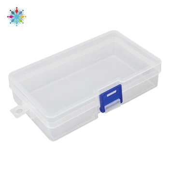 

Plastic Clear Storage Box Jewelry Craft Nail Arts Beads Container Organizer Case tls