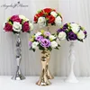 Centro de mesa de flores artificiales para decoración de boda, ramo de flores de simulación de plástico, 26CM ► Foto 1/6