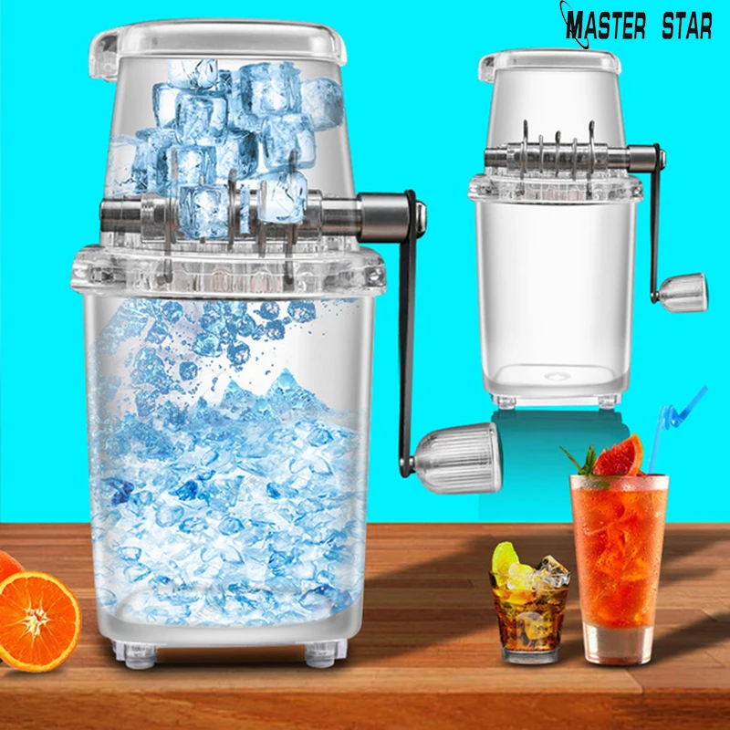 Master Star Diy Smoothie Small Household Manual Ice Crusher Transparent Multifunctional Hand