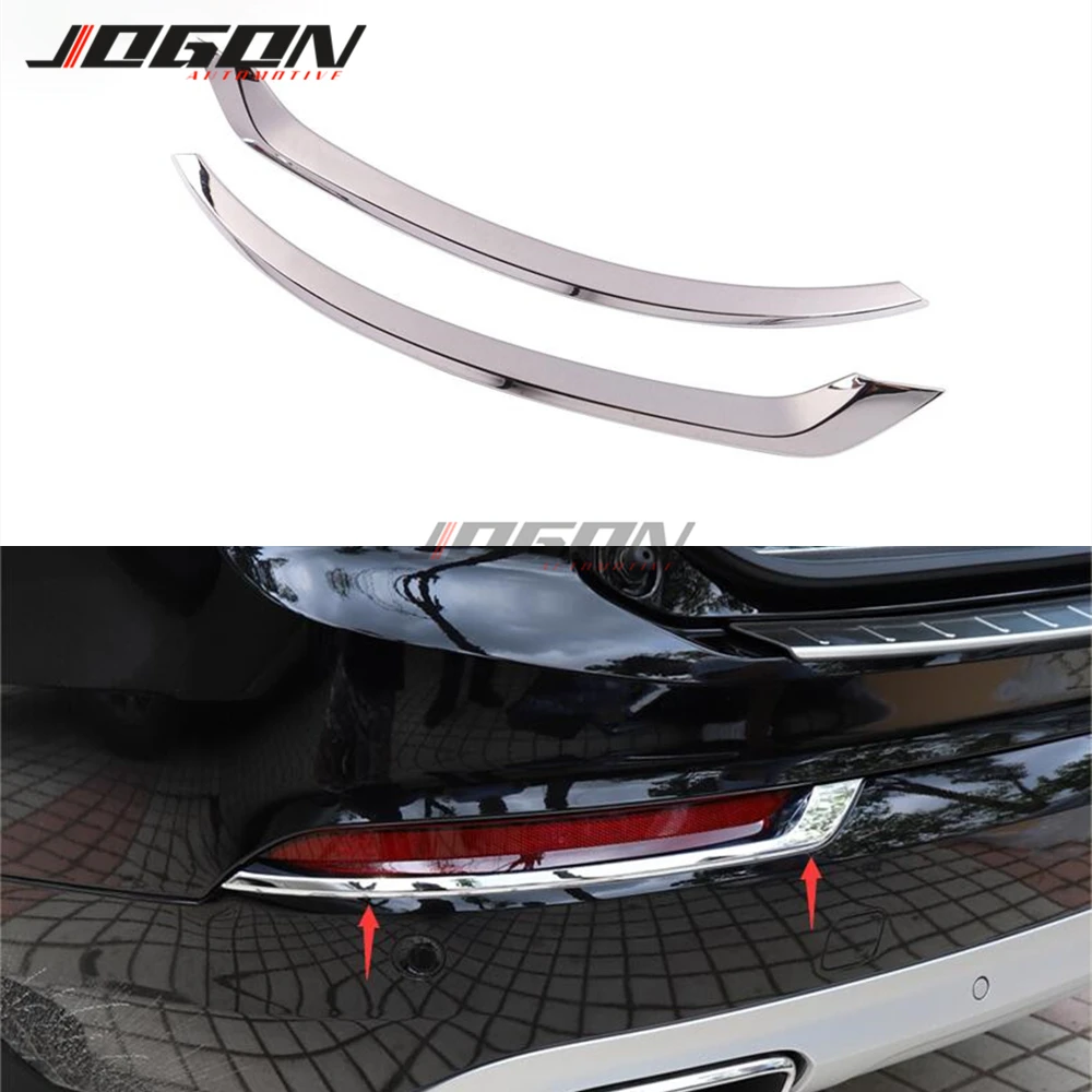 For XC40 2018-2020 ABS Chrome Front Fog Lamp Fog Light Cover Trim 2pcs Car Stytle Accessoies