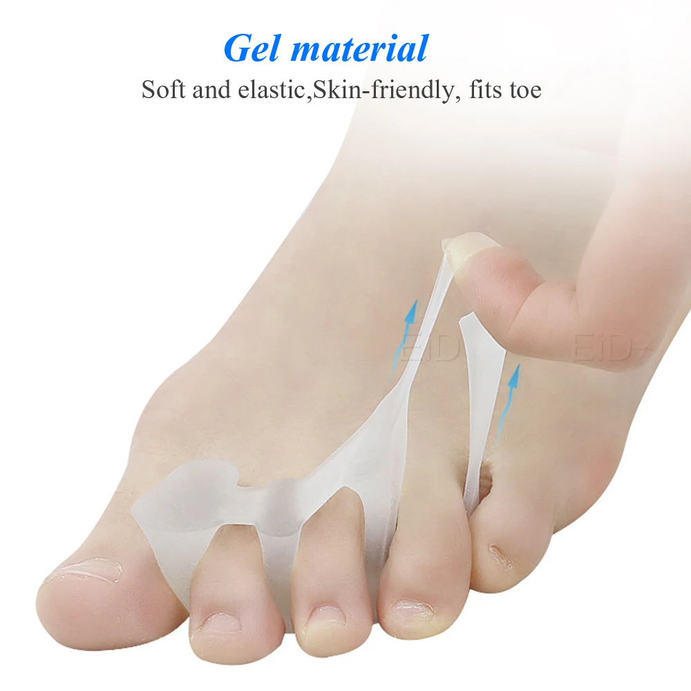 EiD Hallux Valgus гелевый ортопедический Сращивание шина для раздельного палец на ноге