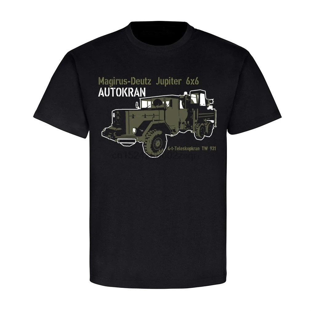 Magirus-Deutz Jupiter Autokran 6X6 Bundeswehr Kran Lkw 4-T Men'S T Shirt | Мужская одежда