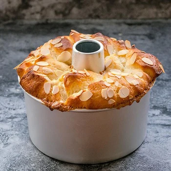 

6Inch 8Inch Aluminum Alloy Round Chiffon Cake Pan Removable Bottom Hollow Chimney Cake Mold DIY Baking Cake Tools