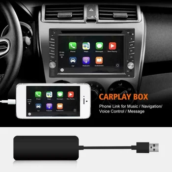 

12V USB Car Player Adapter Dongle Black For IPhone IOS CarPlay Android Car Radio USB Connection