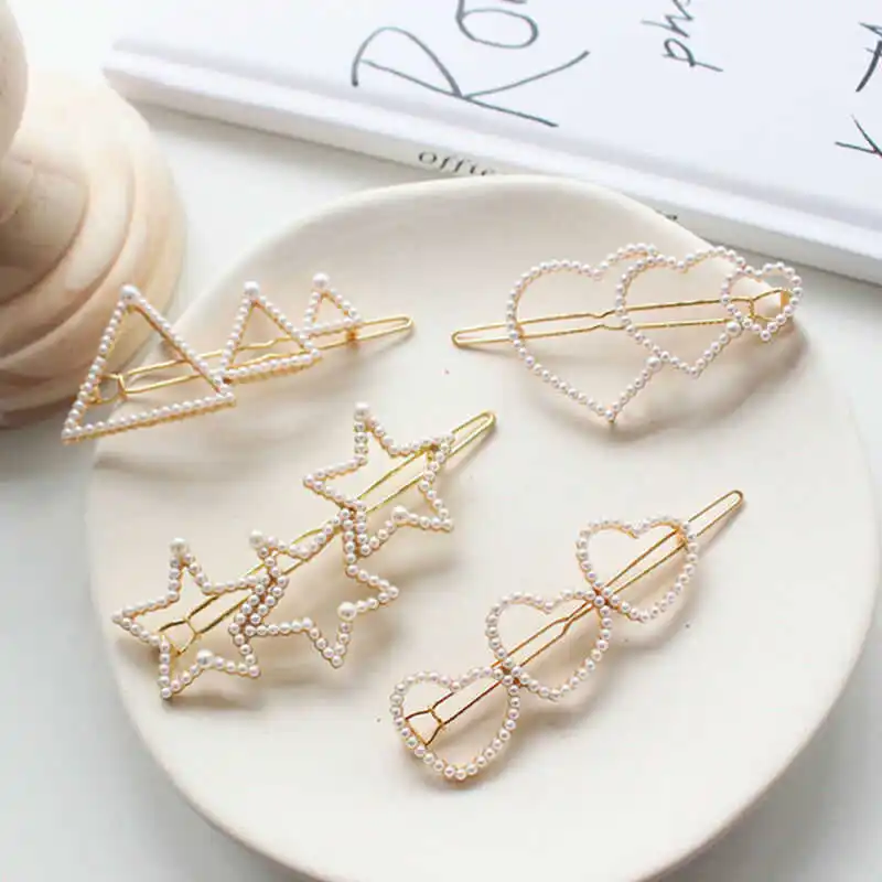 

Snap Hair Stick Gift Clip White Fashion Accessories Barrette Women Hairpin