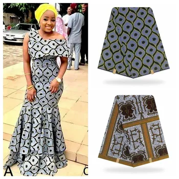 

Best Quality Ankara Veritable Real Pagne Wax Veritable Wax African Printed Fabric 100% Cotton Nigerian African Wax Fabric Soft