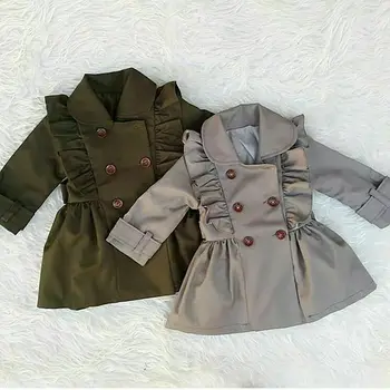 

UK Toddlers Baby Girl Long Sleeve Casual Jacket Windbreaker Coat Outwear Dress
